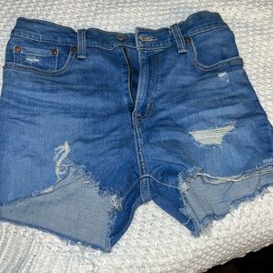 Levi Denim High Rise Shorts
